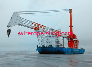 Offshore-KRAN, der das galvanisierte Stahlinnere Seil des drahtseil-LKS 16-3 C verstemmt hochzieht