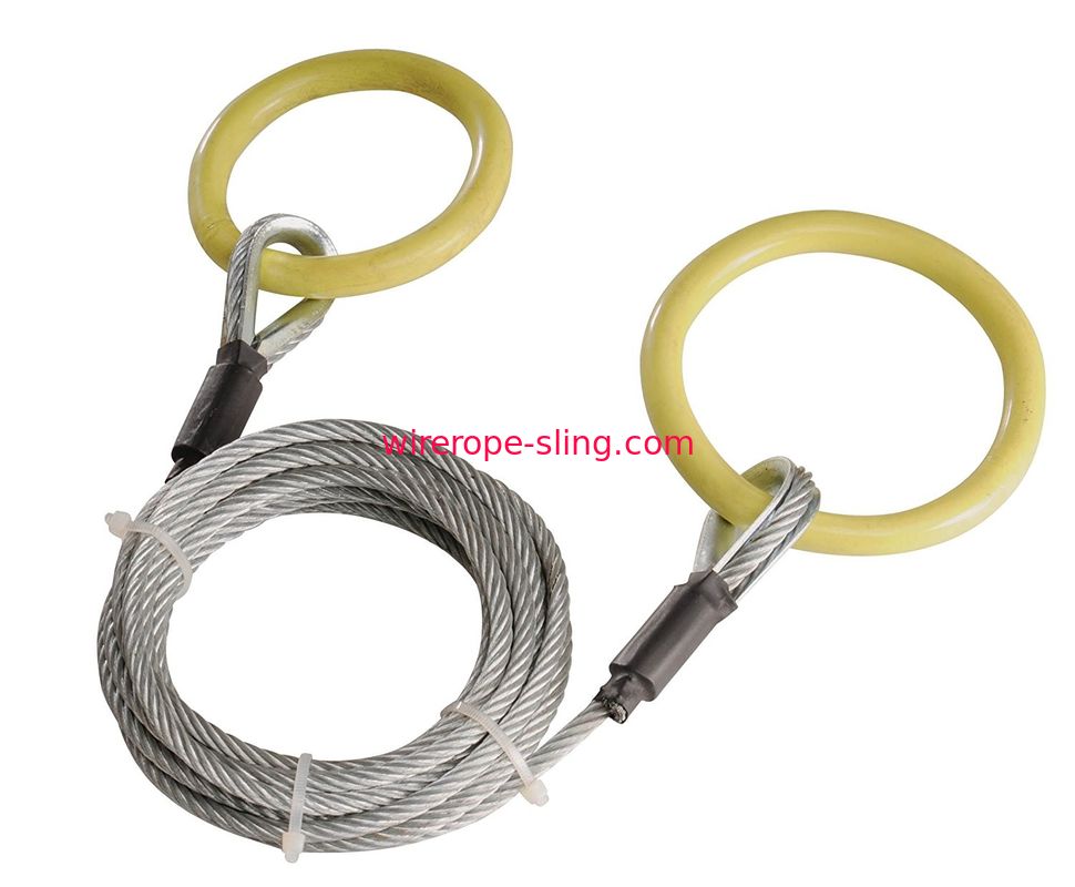 Bauholz-Tuff-Protokollierungshalsband-Kabel, Muffen-Augen-Riemen TMW - 38 mit Schleppseil-Ring