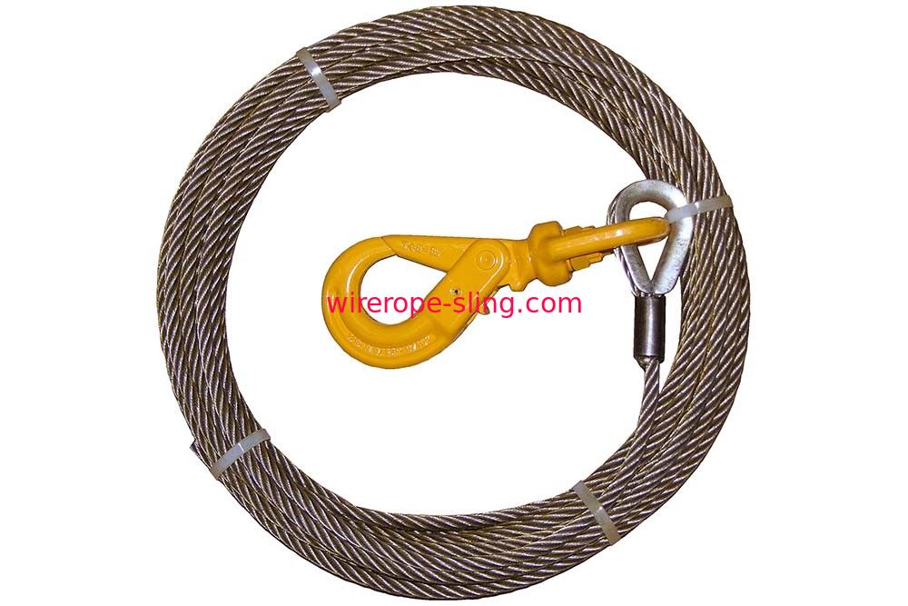 Stahlkern-Draht-Seilwinde, Stahlhandkurbel-Kabel-Selbst, der Schwenker-Haken zuschließt