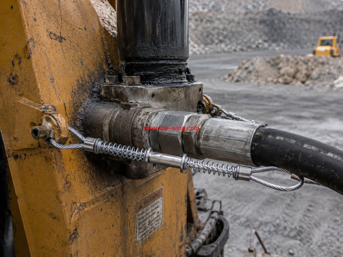 Kundenspezifisches Hochdruckschlauchrückhaltekabel für den Schutz von Hydraulik- und Industrieschlauchen
